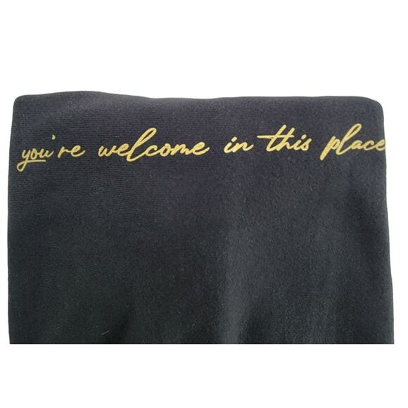 Champion Reverse Weave Womens Small Black Pullover Unity Peace Harmony Oneness - Picture 4 of 8